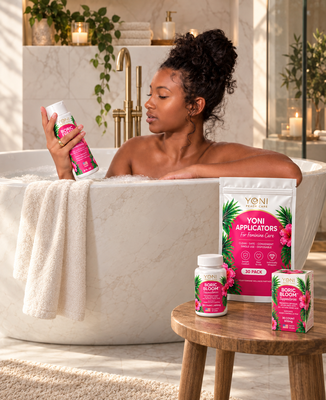 Yoni Peach Care Fresh and Balance routine product bundle