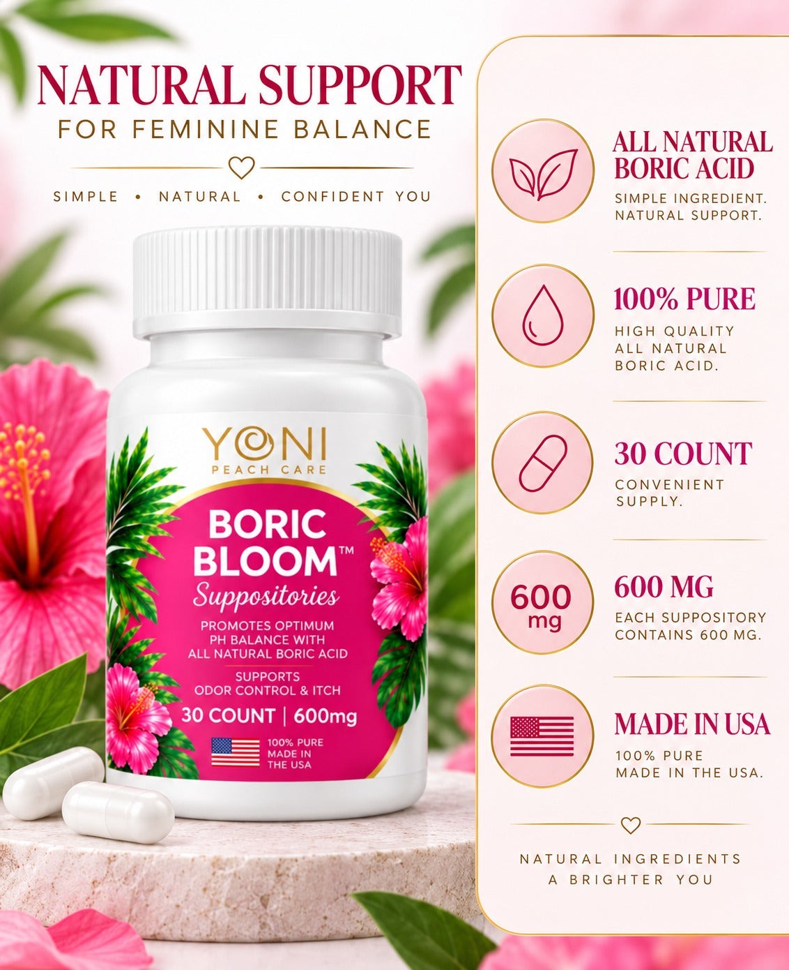 Boric Bloom Suppositories
