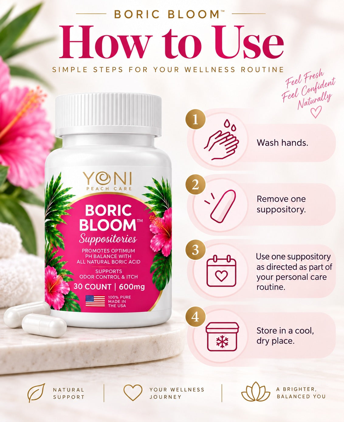 Boric Bloom Suppositories
