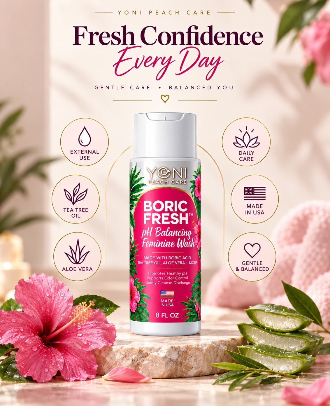 Boric Fresh pH Balancing Feminine Wash