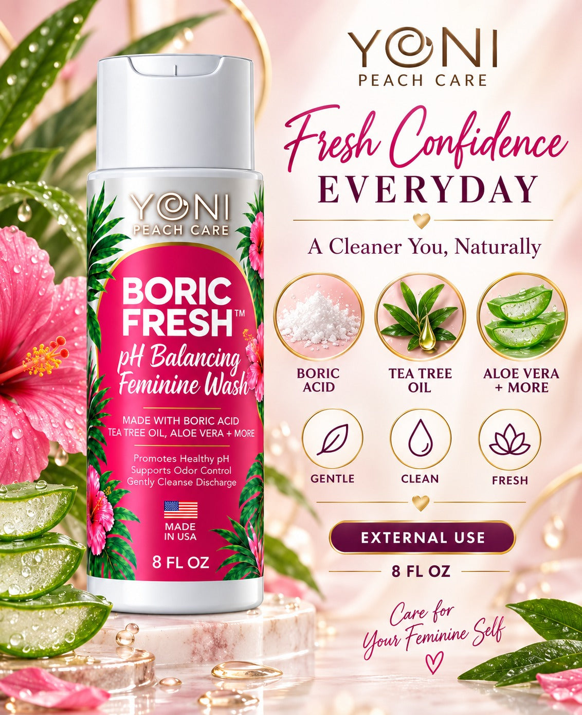 Boric Fresh pH Balancing Feminine Wash