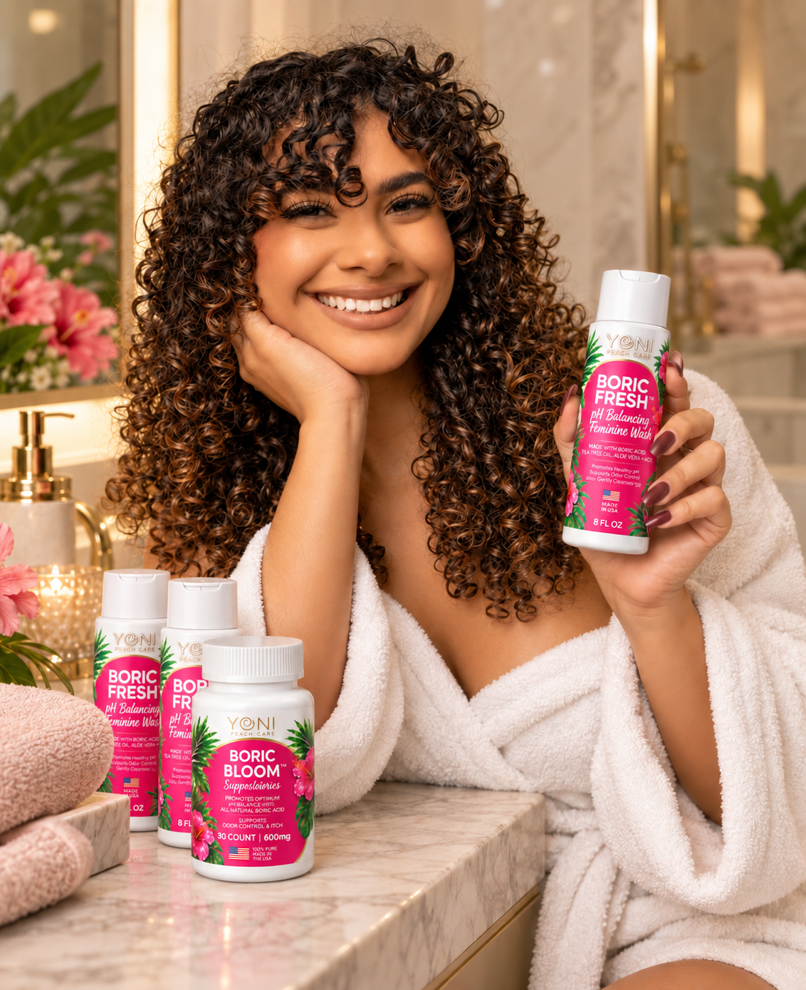YPC Fresh and Balance routine with Boric Fresh wash and Boric Bloom