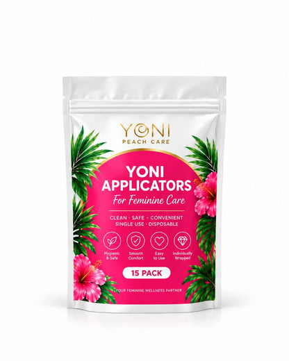 Yoni Peach Care disposable suppository applicators 30-pack and 15-pack