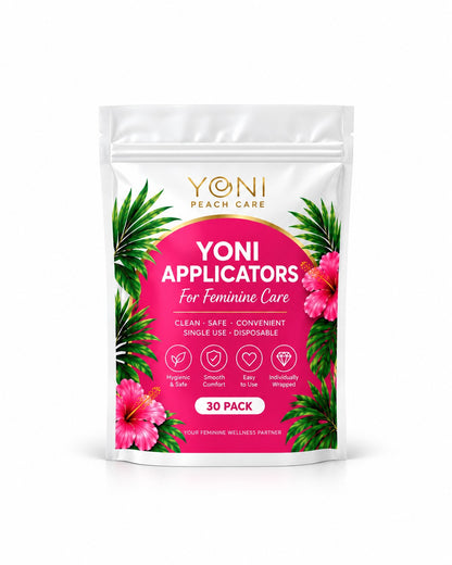 Yoni Peach Care disposable suppository applicators 30-pack and 15-pack