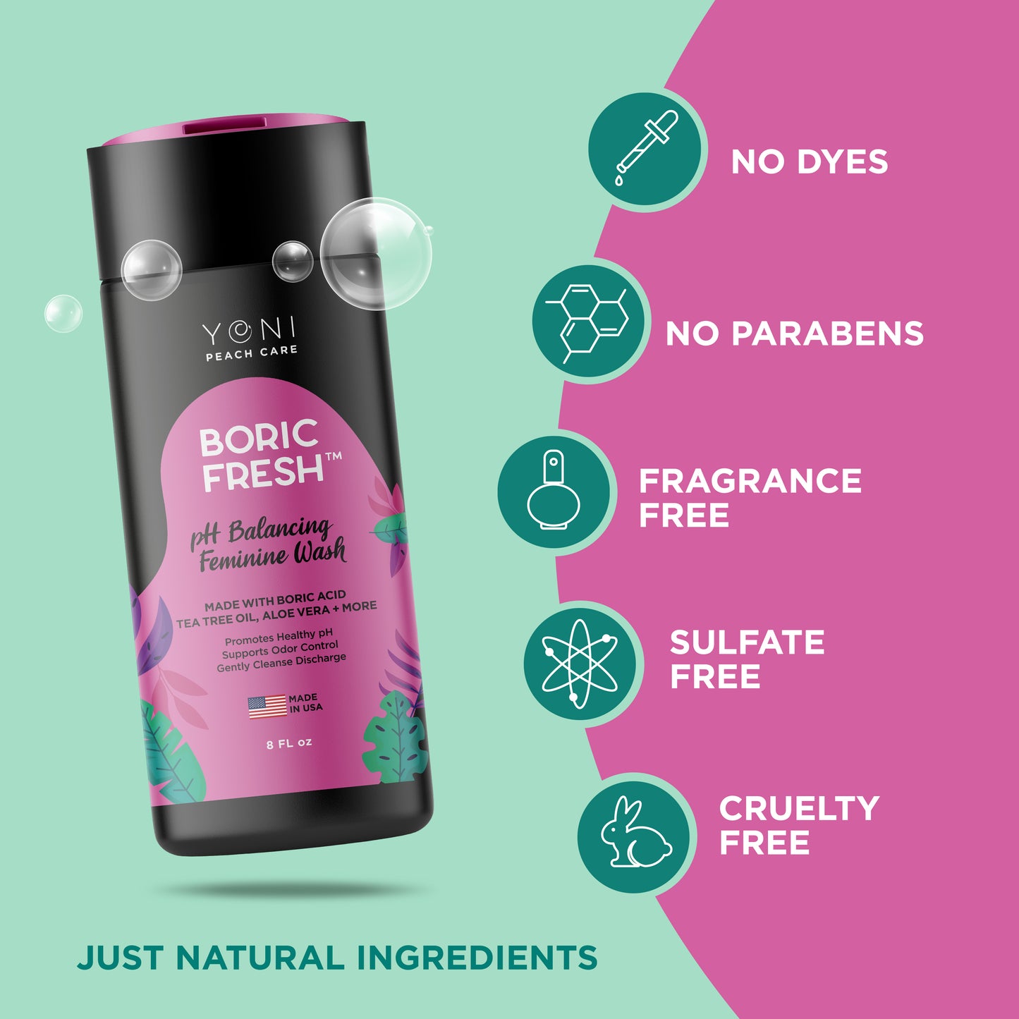 Yoni Peach Care | Boric Fresh Yoni Feminine Wash