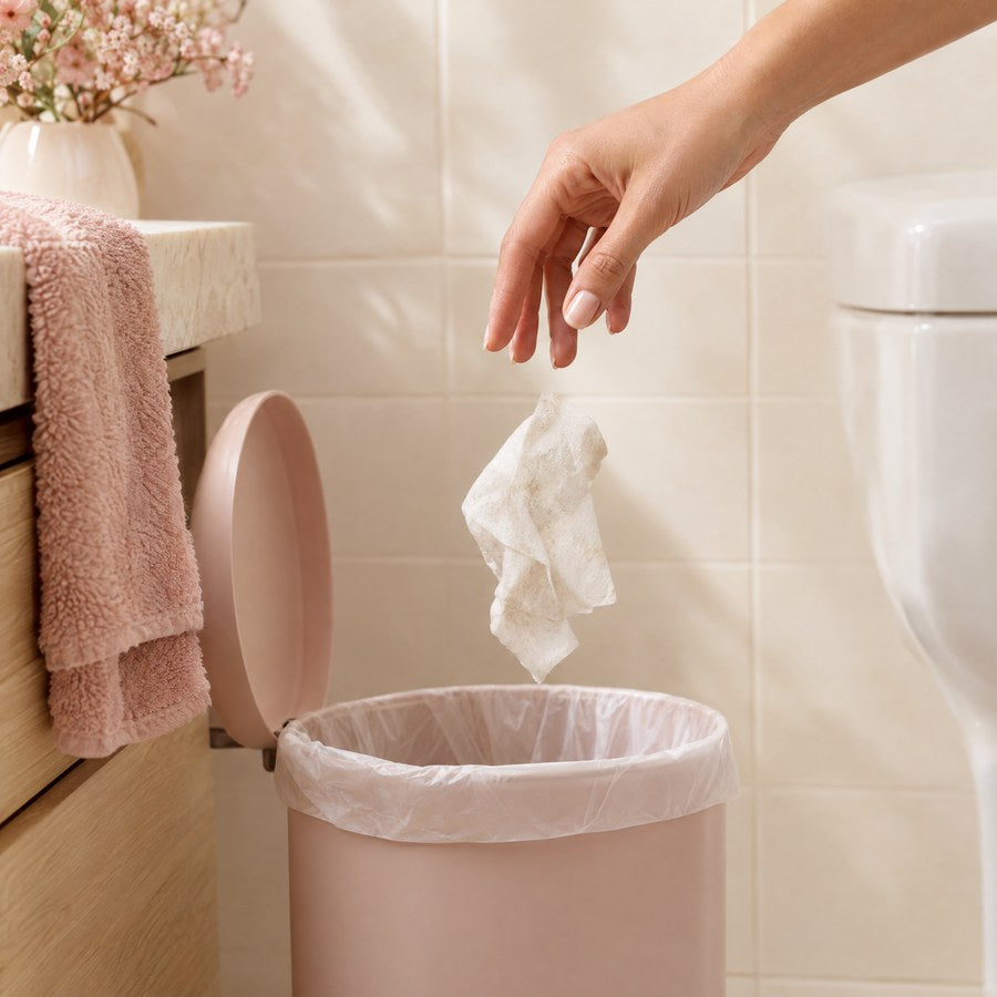 How to use Peach Bae On-The-Go Wipes, step 3: Toss it