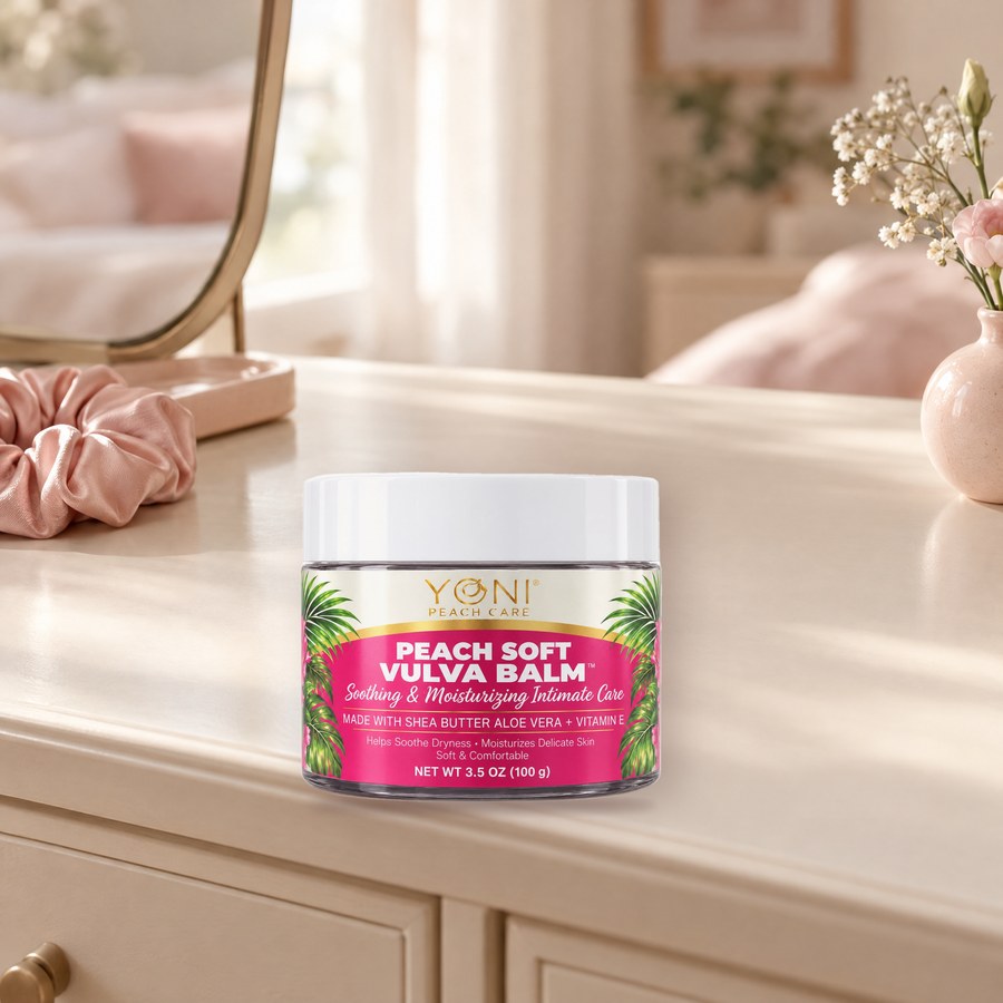 How to use Peach Soft Vulva Balm, step 3: Smooth on