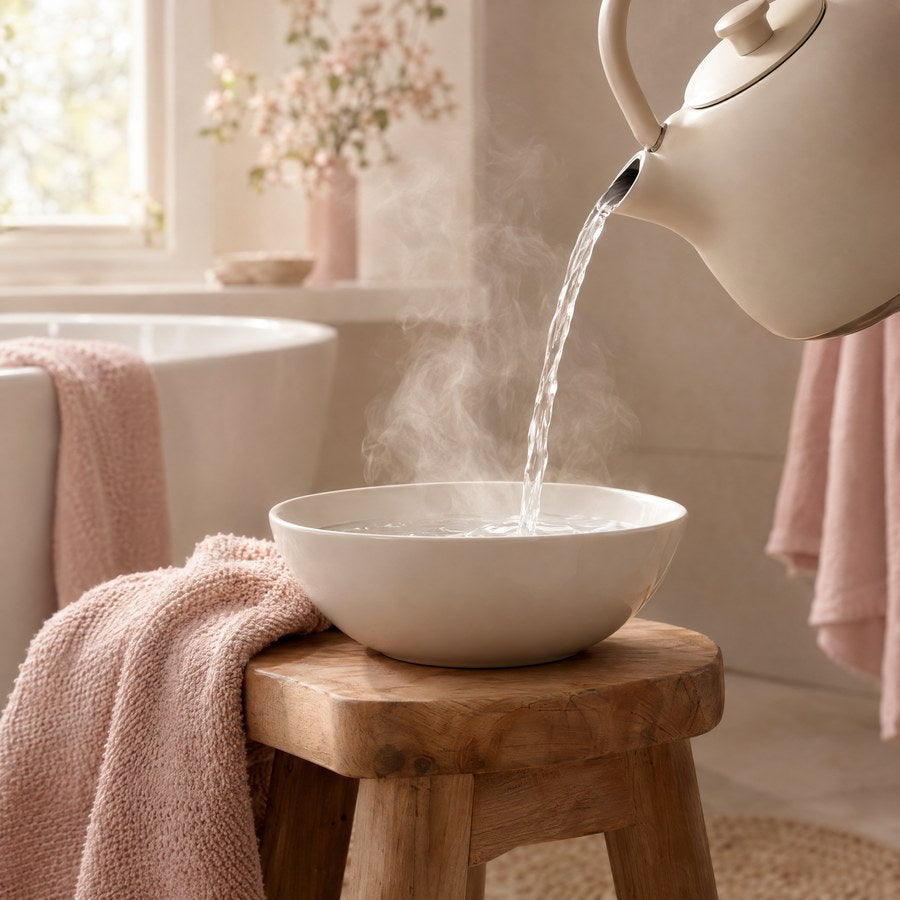 How to use Sacred Feminine Herbal Blend, step 1: Heat water