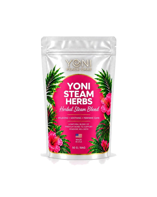 Yoni Peach Care Sacred Feminine Herbal Blend, Yoni Steam Herbs botanical steam blend in a resealable pouch
