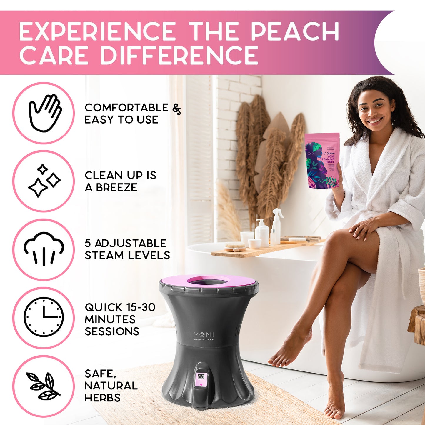 Yoni Peach Care | Rejuvenating Feminine Care V-Pot Kit